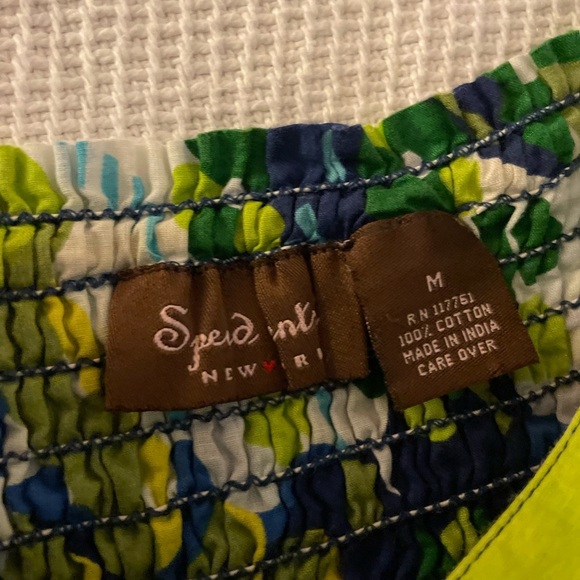 Speedo Junior Blue & Green Floral Print Mini Sundress - Picture 2 of 5